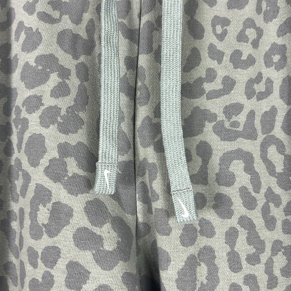 Nike Jogger Sweatpants Womens 2X Gray Cheetah Print Cuffed Lounge Athleisure - Picture 4 of 8